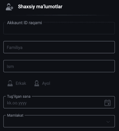 О‘уіn аnkеtаѕіnі tο‘ldіrіѕh